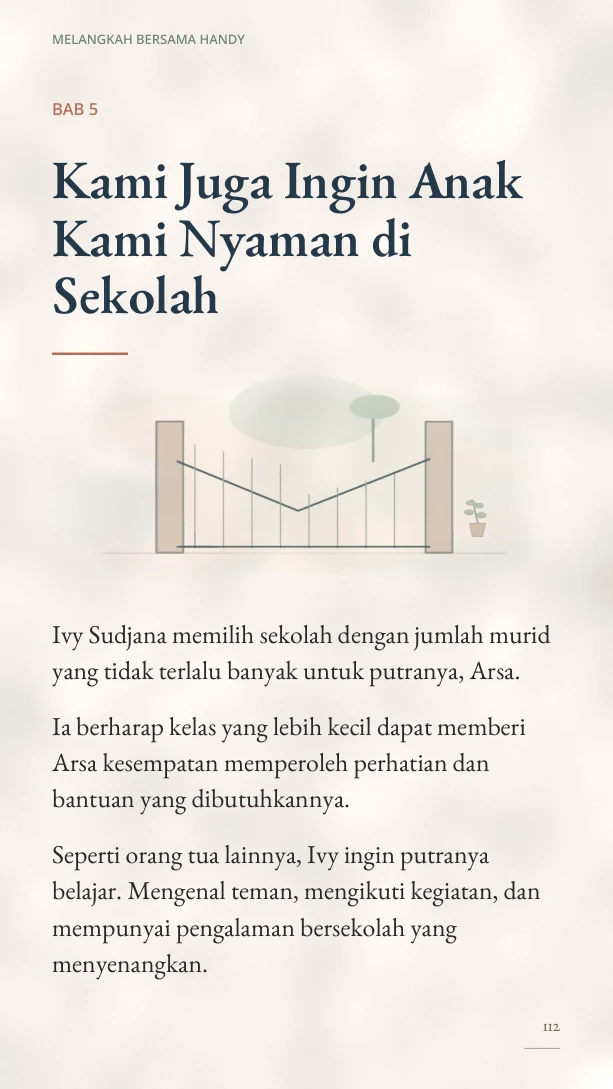 Cuplikan asli Bab 5 halaman 112 Kami Juga Ingin Anak Kami Nyaman di Sekolah